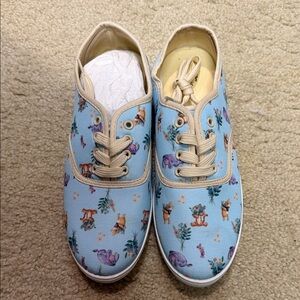 Stylish Pooh Print Women's Sneakers